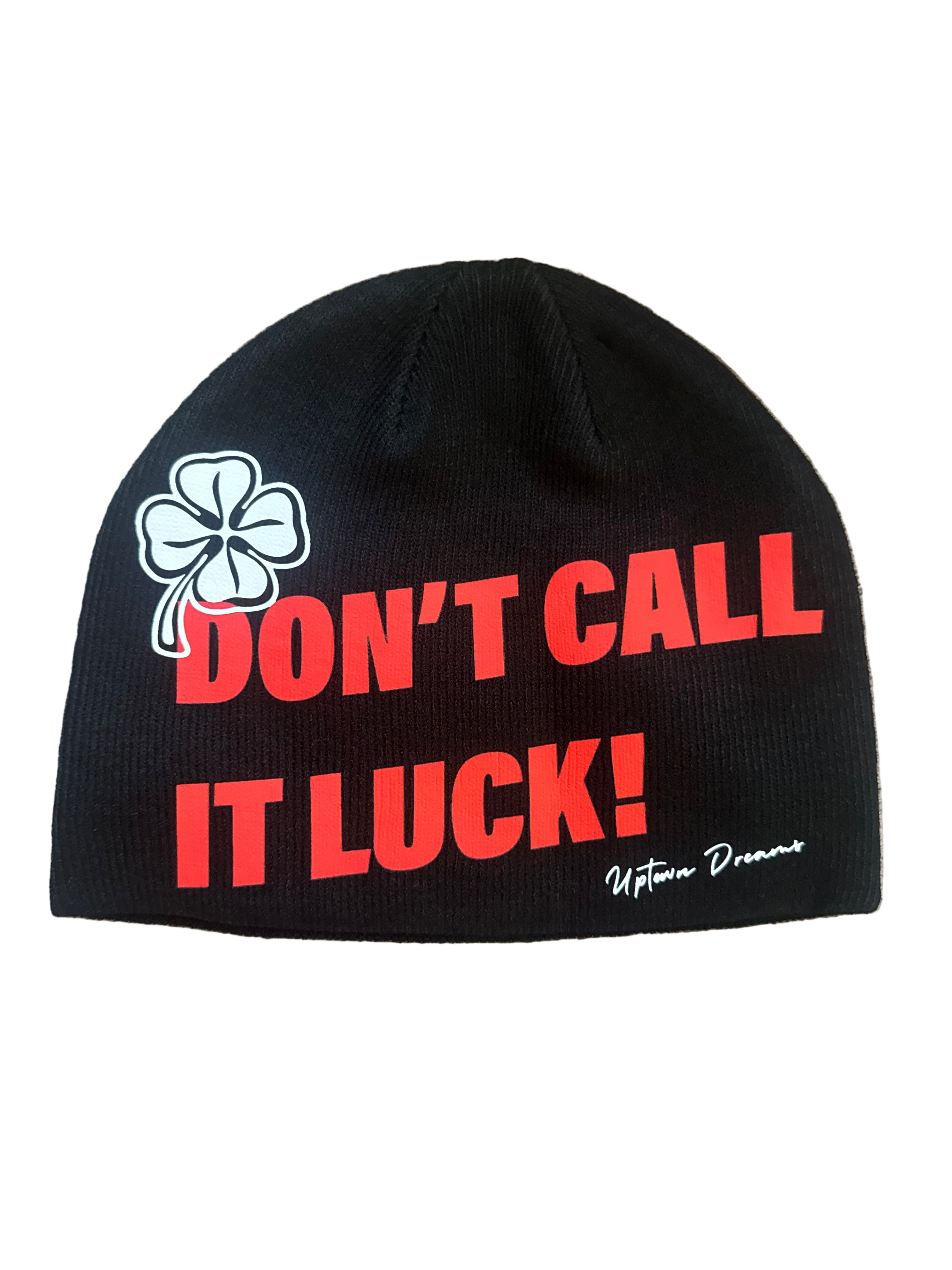*PRE-ORDER* “Don’t Call It Luck” Beanie Hat - Black/Red